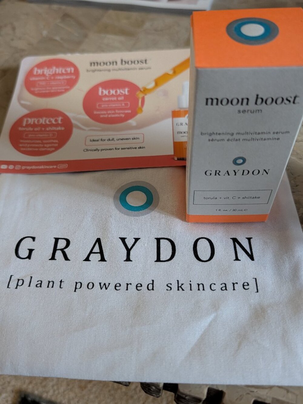 Graydon Moon Boost Brightening Serum New 1 oz
